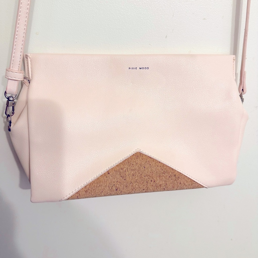Pixie Mood Blush Pink and Cork bag